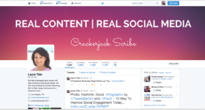 Crackerjack Scribe Social Media and Content Twitter Page