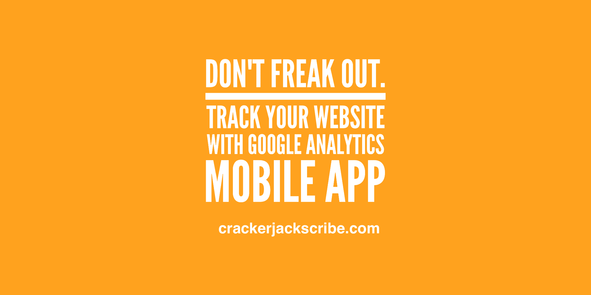 Google Analytics mobile app
