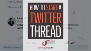 Twitter Thread: How-To start one